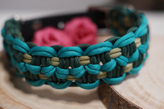 Hundehalsband Forest Teal Gr.M