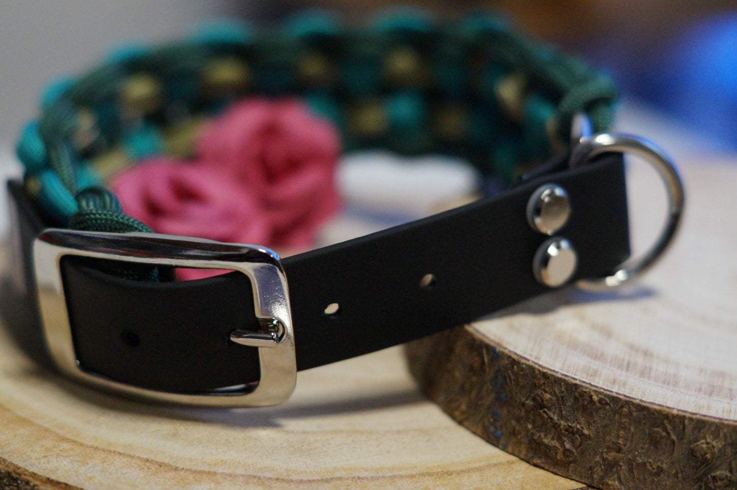 Hundehalsband Forest Teal Gr.M