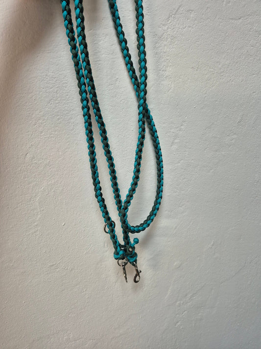 Hundeleine dünn 3m verstellbar Forest Teal